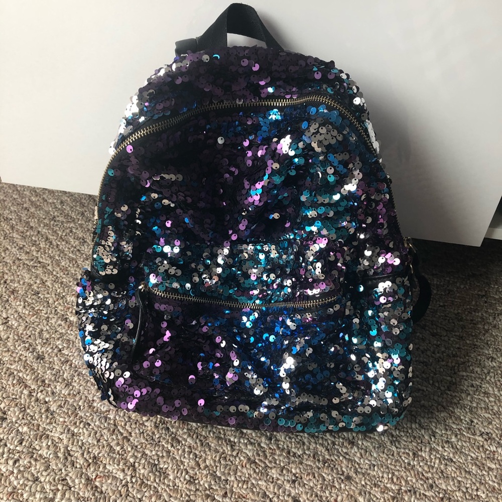 Holographic sparkly backpack
